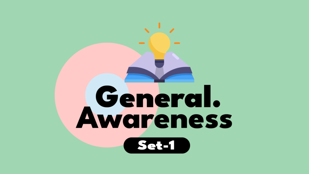 General Awareness questions and answers, in both Hindi and English: Set-1